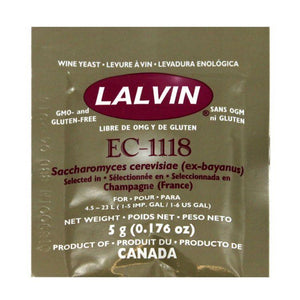 10x Lalvin Sparkling Wine Yeast EC-1118 5g + 2g Still Wine Yeast Almost Off Grid - Almost Off Grid