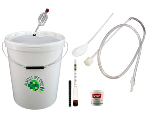 25 litre starter equipment kit for homebrewing wine, beer, cider and mead